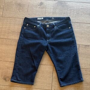 Classic Navy Dark Bermuda The Malibu Cropped Jeans AG